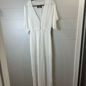 Reformation | Women's Elegant White Jumpsuit Size Small